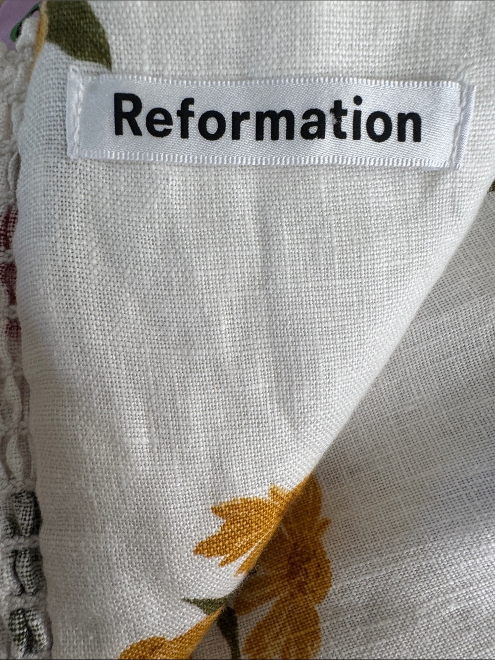 Reformation ‘Martin’ Linen Mini Dress Size 6 - Picture 11 of 13